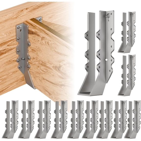 Heavy Duty 2X10 Joist Hanger 14 Gauge LU210 Galvanizing Face Mount Hangers for Hurricane Ties Rafter, Rafter Brackets Floor, Trusses, Deck and Ceiling Joists -12 pk