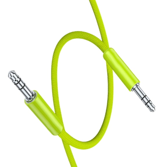 Heavy Duty 3.5mm Male To Male Cable 3-Section Connection Wire Line For Music Player And Gaming Headsets