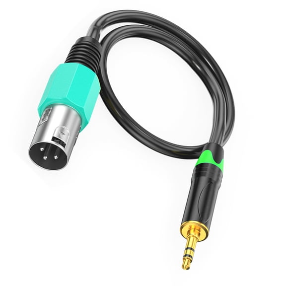 Heavy-Duty 3.5mm Male To XLR Balanced Cable, Double Shielded For Studio Mics & Clear Transfer