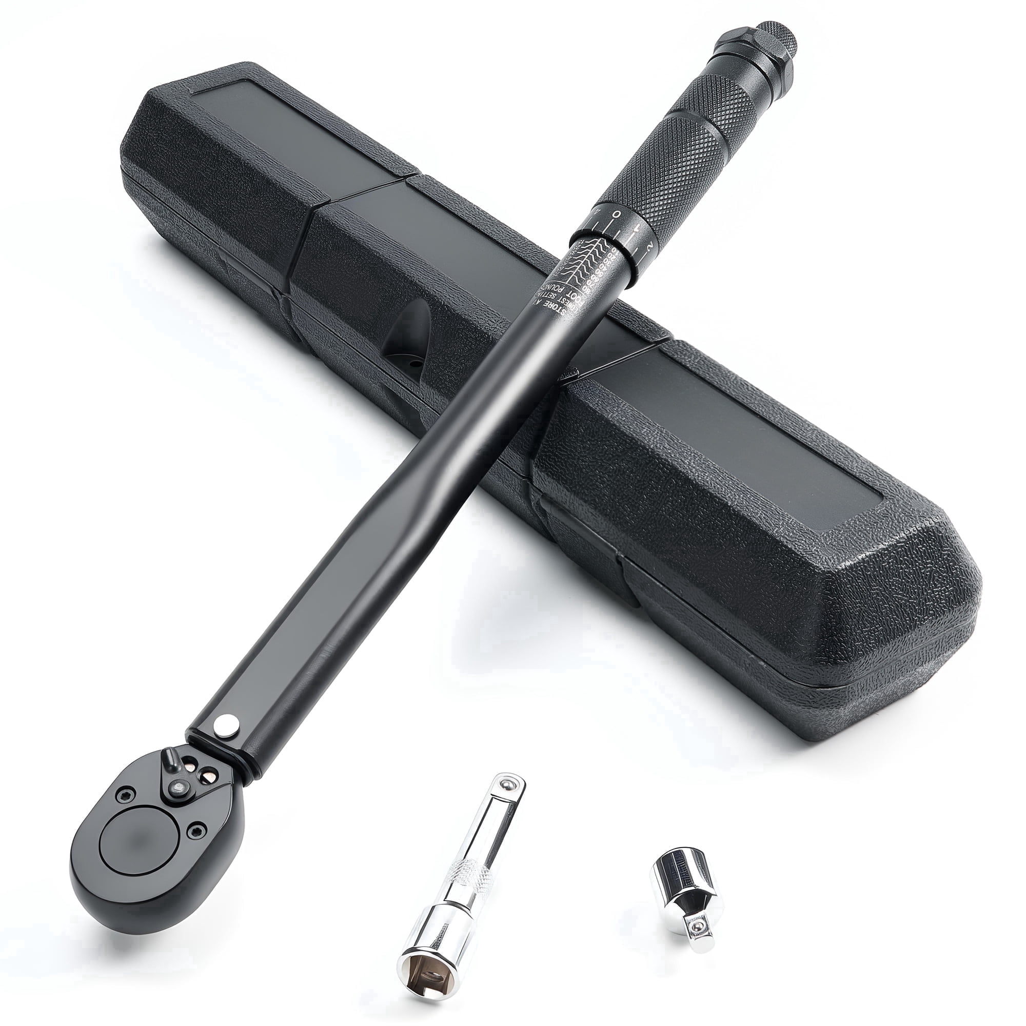 3/8-inch Drive Click Torque Wrench 10-80 ft.lb, Dual Range Scales, Dual ...