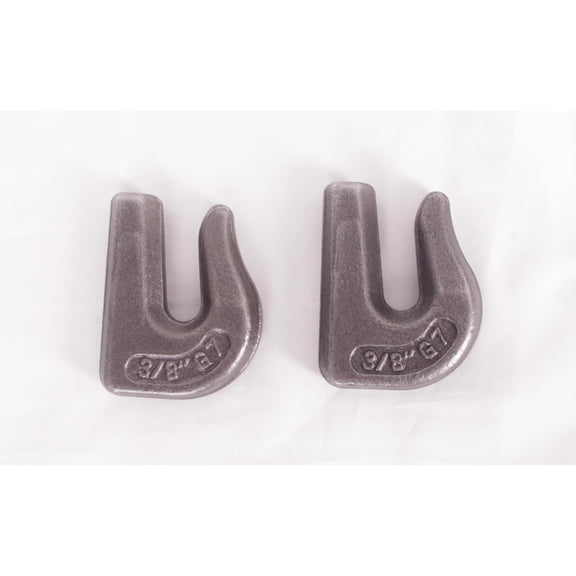 Heavy Duty 3/8" Weld-on Grab Chain Hook Grade 70 Steel 6600 lbs PK 2