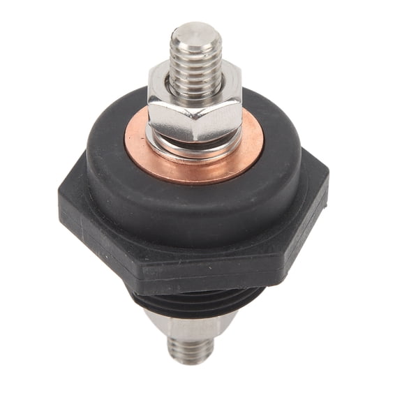 Heavy Duty 3/8 inch / 0.95 cm Panel Battery Terminal Connector Stud Post DC 12V 440A Thru Panel Stud Junction Block Positive Negative Post for Car Boat Caravan Yacht RV Agricultural Vehicles