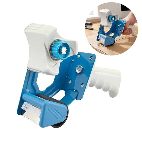 Heavy Duty 3 Inch Packing Tape Dispenser for Shipping, Packaging & Industrial Use – Lightweight Handheld Tape Roller for Box Sealing