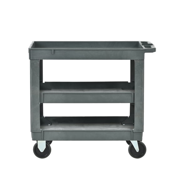 Heavy-Duty 3-Layer Rolling Cart 600LB Capacity Indoor Outdoor