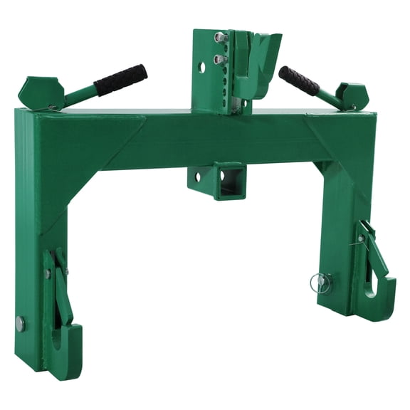 Heavy Duty 3-Point Quick Hitch Adapter – 3,000 lb Capacity, Fits Cat 1 & 2 Tractors – Adjustable 5-Level Bolt, 27.5" Width, Easy Implement Attachment