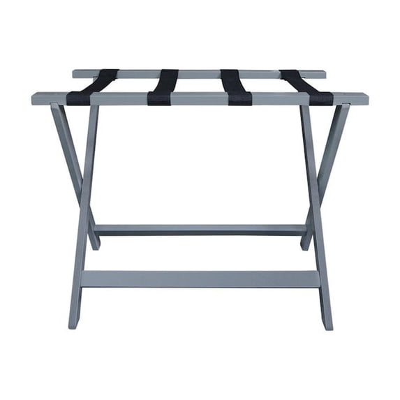 Casual Home Heavy Duty 30" Extra Wide Luggage Rack, Slate Gray