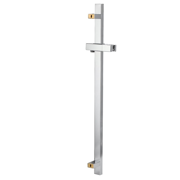 Heavy Duty 304 Stainless Steel Bathroom Shower Sliding Bar with Adjustable Slide Bracket Wall Mounted Lifter Pipe Extension Rod 27.56 inches / 70 cm
