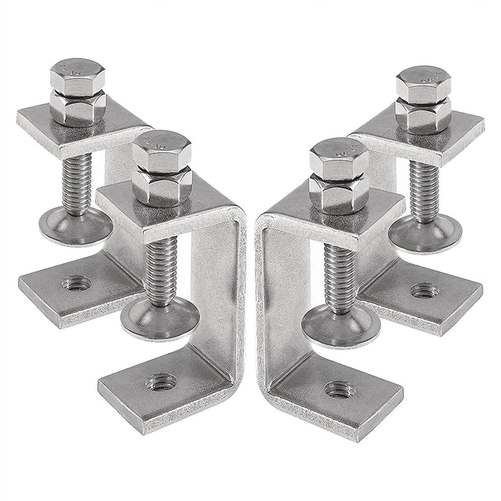 Heavy Duty 304 Stainless Steel Clamps, Small Metal Clamps with Screws