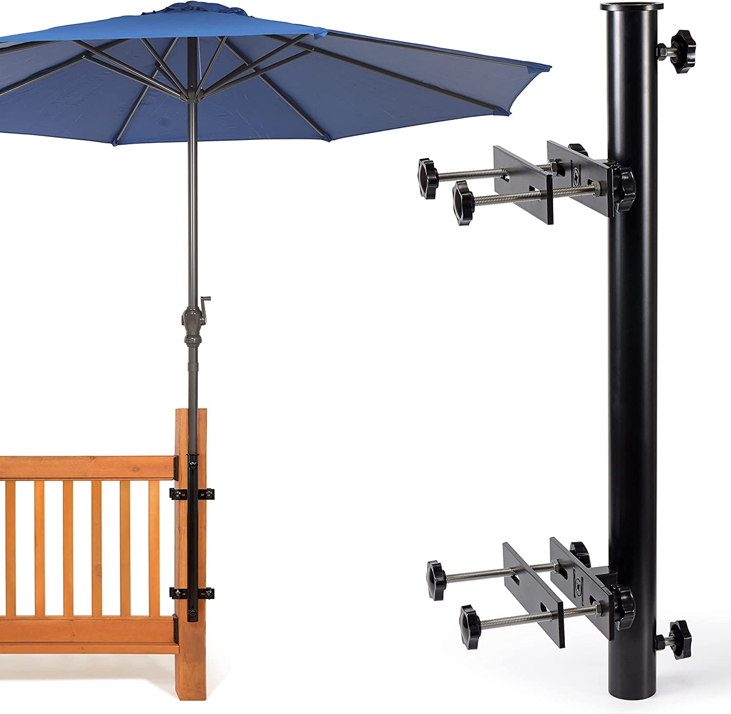Dolibest Heavy Duty Steel Patio Umbrella Holder – Adjustable, Welded & Space-Saving (2-Pack)