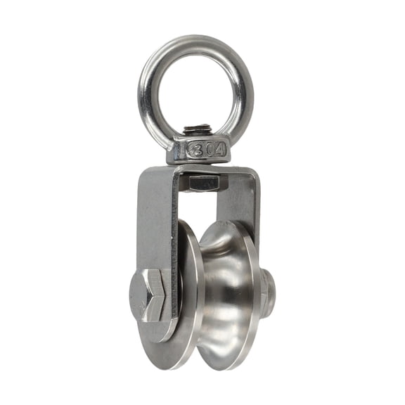 Heavy Duty 304 Stainless Steel Pulley with 500kg Load Capacity and Two Bearings