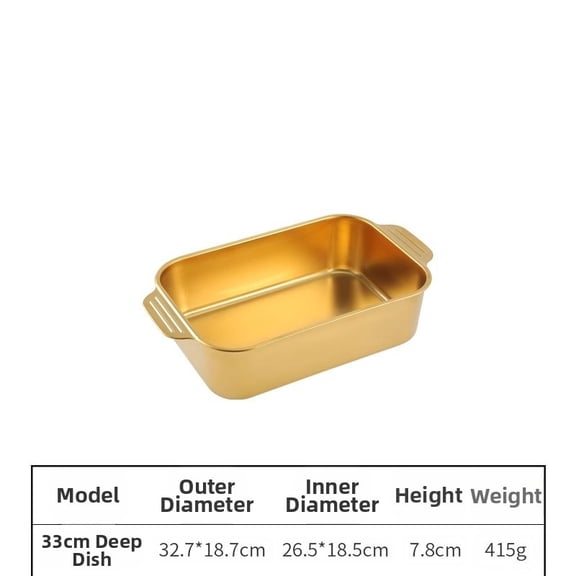 Heavy Duty 304 Stainless Steel Rectangular Grill Pan For Baking And Grilling