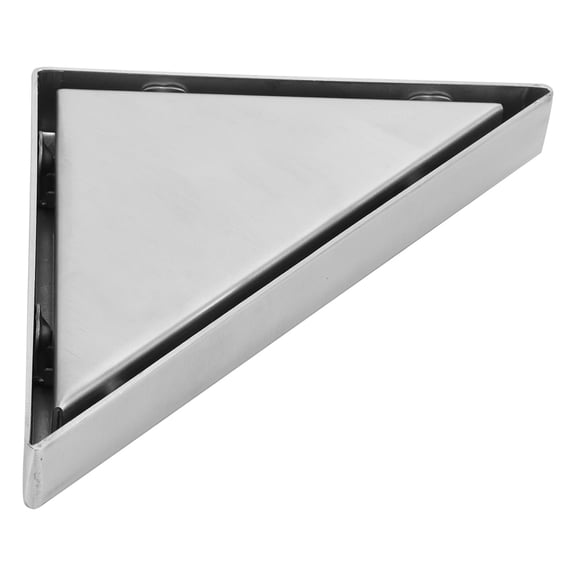 Heavy Duty 304 Stainless Steel Triangular Corner Floor Drain Set Brushed Finish 6.1 x 8.7 Inches / 15.5 x 22 cm
