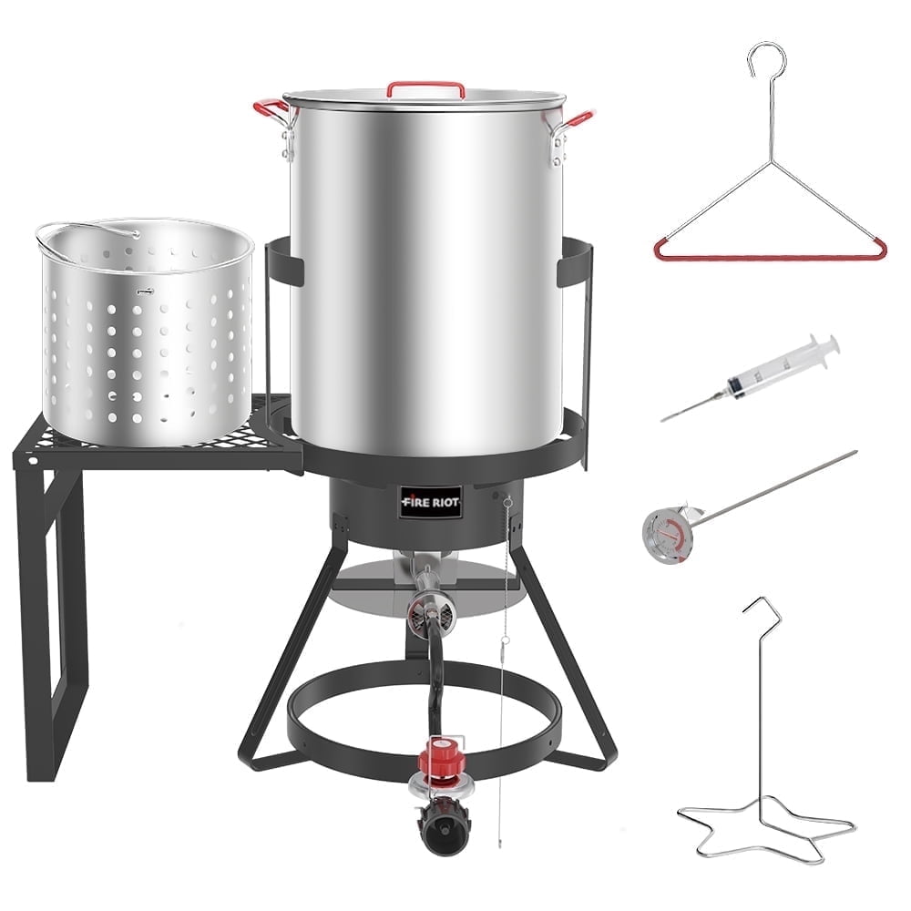 FIRE RIOT Outdoor Fish Fryer Kit 30 Qt Deep Fryer with Basket - Walmart.com