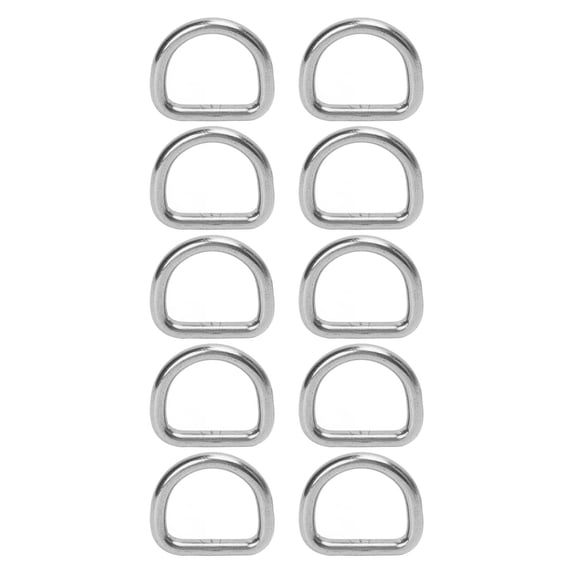 Heavy Duty 316 Stainless Steel D Rings, Seamless Welded, 6mm, Ideal For ...