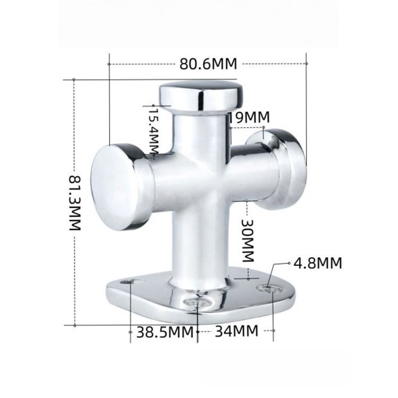 Heavy Duty 316 Stainless Steel Single Cross Bollard Mooring Cleat For Secure Marine Vessel Docking And Hoisting