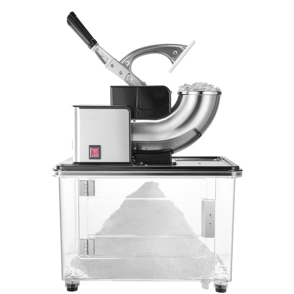 Heavy-Duty 350W Electric Ice Crusher, 661LBS/Hour Stainless Steel Shaved Ice Machine with 11 Gallon Storage Bin for Bars, Restaurants, and Home Use