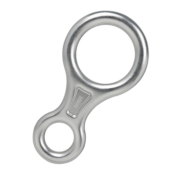 Heavy Duty 35KN Figure 8 Descender for Rock Climbing and Abseiling, Technical Rope Work, Aluminum Gear Outdoor Climbing