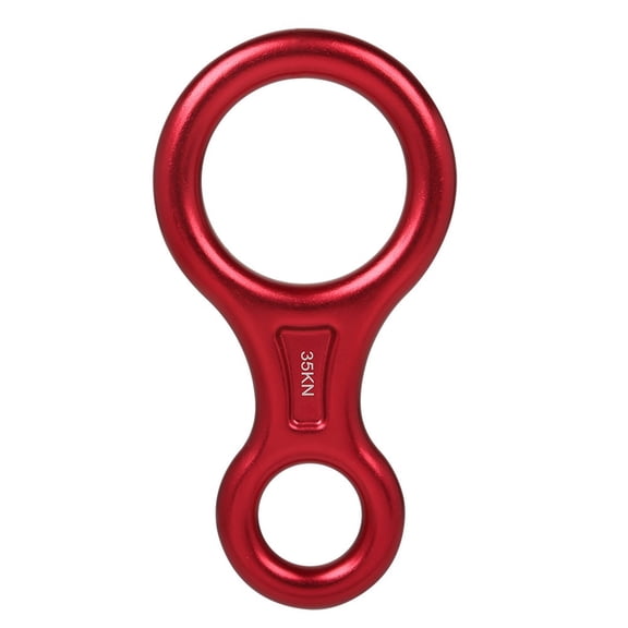 Heavy Duty 35KN Figure 8 Descender for Rock Climbing and Abseiling, Technical Rope Work, Aluminum Gear Outdoor Climbing