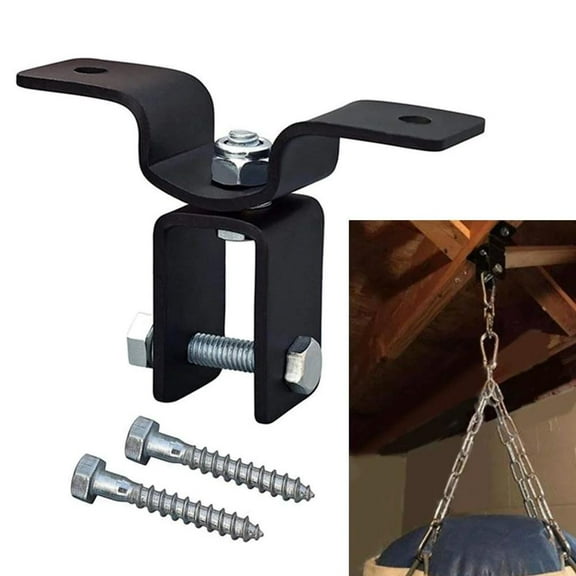Heavy Duty 360° Swivel Ceiling Hook Mount for Punching Bag - Steel Boxing Sandbag Holder Bracket for Home Gym Indoor Outdoor Use
