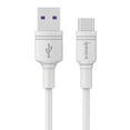 thumbnail image 1 of Heavy Duty 3A High Powered (Fast Charging Data Transfer) Type-C to USB Cable for Visible Midnight - 5 Feet - White, 1 of 7