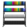 thumbnail image 1 of Heavy Duty 3D Printer Filament Storage Rack, 4-Tier Metal Spool Organizer for ABS/TPU, Rolling Design with Wheels for Studio Workshops, Office Labs, and Maker Spaces, 1 of 9