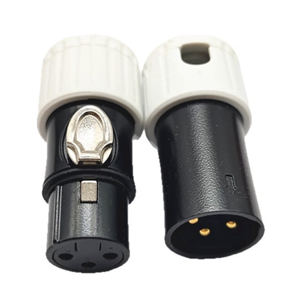 Heavy Duty 3Pin Microphone Male Female Plug Shockproof Lightweight Portable for Live Sound Recording Accessories