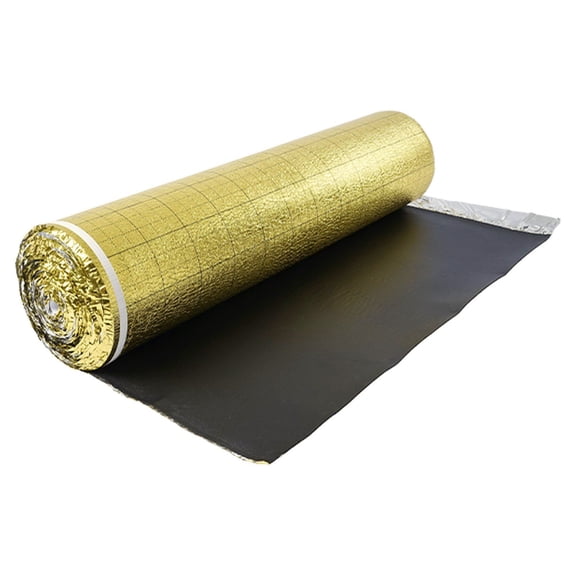 Heavy Duty 3mm Floor Underlayment with Vapor Barrier,200 sq ft Roll for Laminate Wood Flooring,Soundproofing Noise Reduction EPE Foam Padding