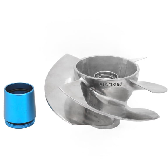 Heavy Duty 4 Blades Jet Ski Impeller replacement for Sea-Doo RXP-X 260, 6.3 inches / 15.9 cm Stainless Steel Marine Propeller 28 Teeth 1494cc