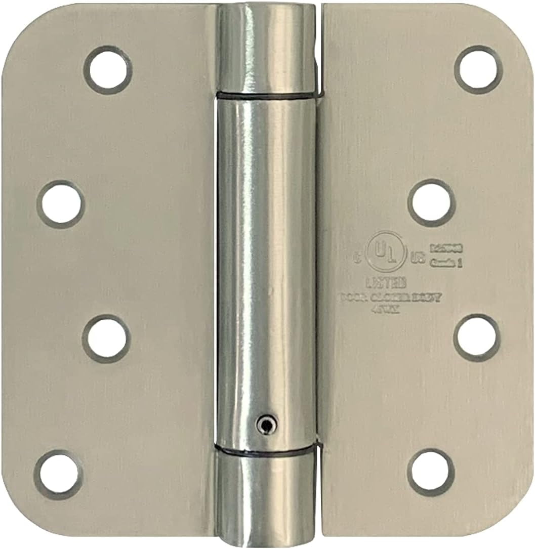 Heavy Duty 4" Inch SelfClosing Spring Loaded Door Hinge With 5/8