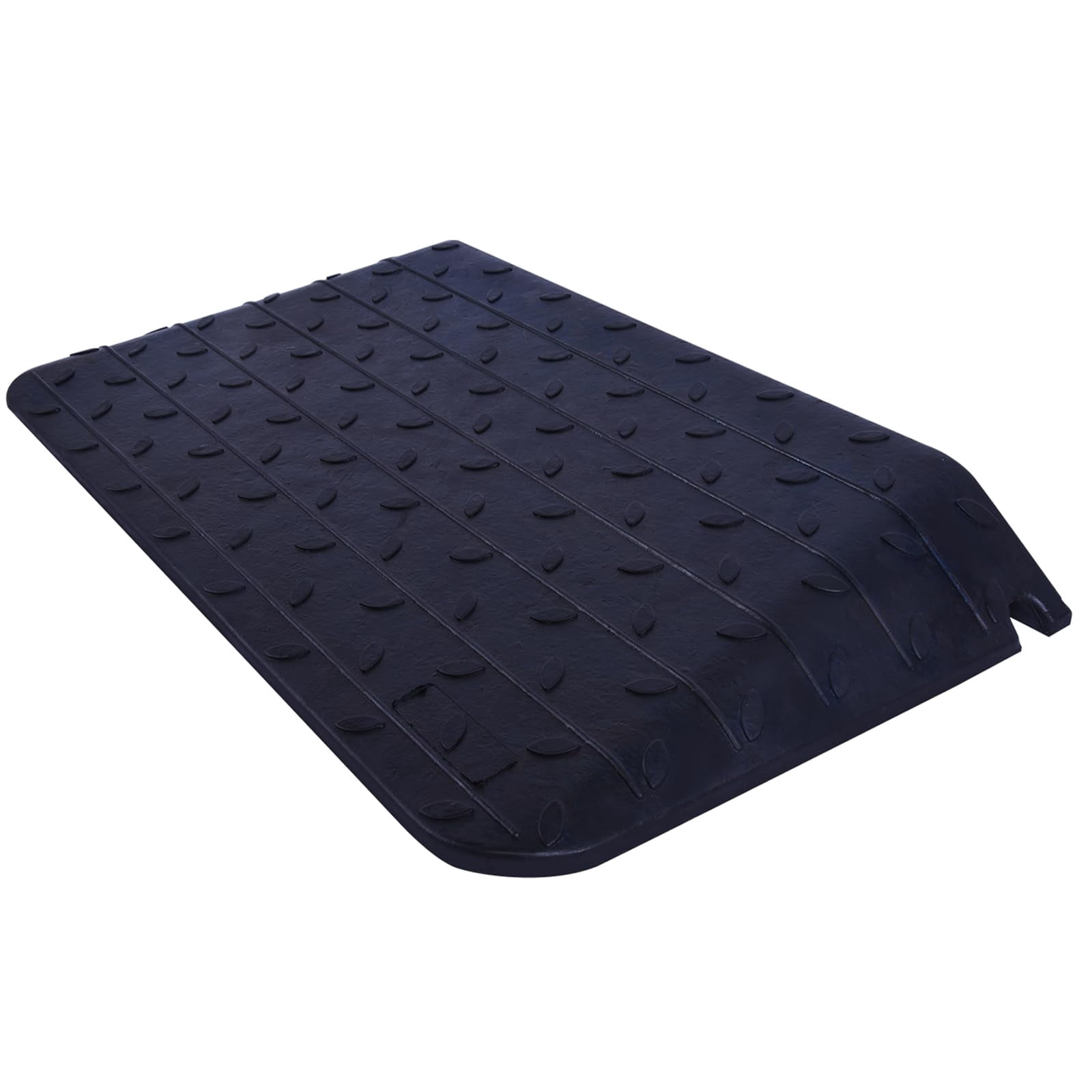 Heavy Duty 4 Inch Threshold Ramp, Anti-Slip Rubber Wheelchair Ramp, 3 ...