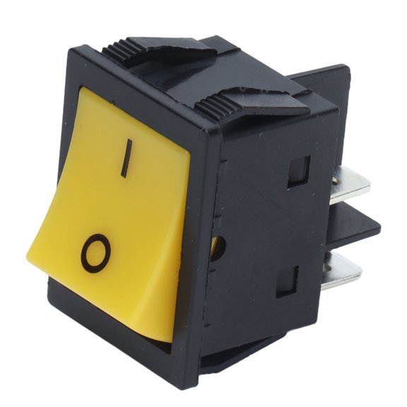 Heavy Duty 4 Pin Terminal Power Switch Rocker Switch, High Performance Button for Instruments 125/250VAC (3.00x3.00x3.00 inches)