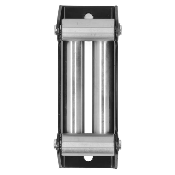 Heavy Duty 4-Roller Winch Fairlead - 6000 lbs Load Capacity Steel Cable Guide Roller for ATV UTV Electric Winches (8.9 inches / 22.7 cm Length)