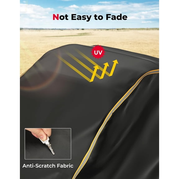 Heavy-Duty 4-Seater MAX UTV Cover, Waterproof Oxford Cloth Cab Enclosure, Full Outdoor Protection for Can-Am Maverick X3 MAX 2017-2025, Large 177"×73"×63", Value Pack, Keep Vehicle Clean & Safe