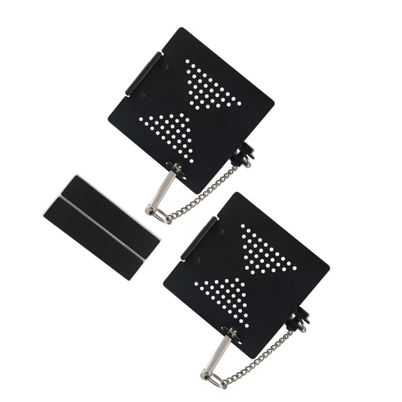 Heavy Duty 4" Square Bumper Cap Ventilated Mesh Cover with for Trailers, Motorhomes, Quick Installation