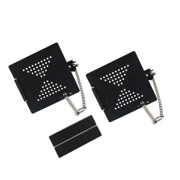 Heavy Duty 4" Square Bumper Cap Ventilated Mesh Cover with for Trailers, Motorhomes, Quick Installation