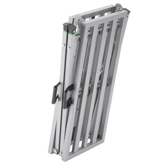 Heavy-Duty 4-Step Folding Ladder, 880 lb Alloy Steel Platform with Non-Slip Feet for Painting, Cleaning & Scaffolding