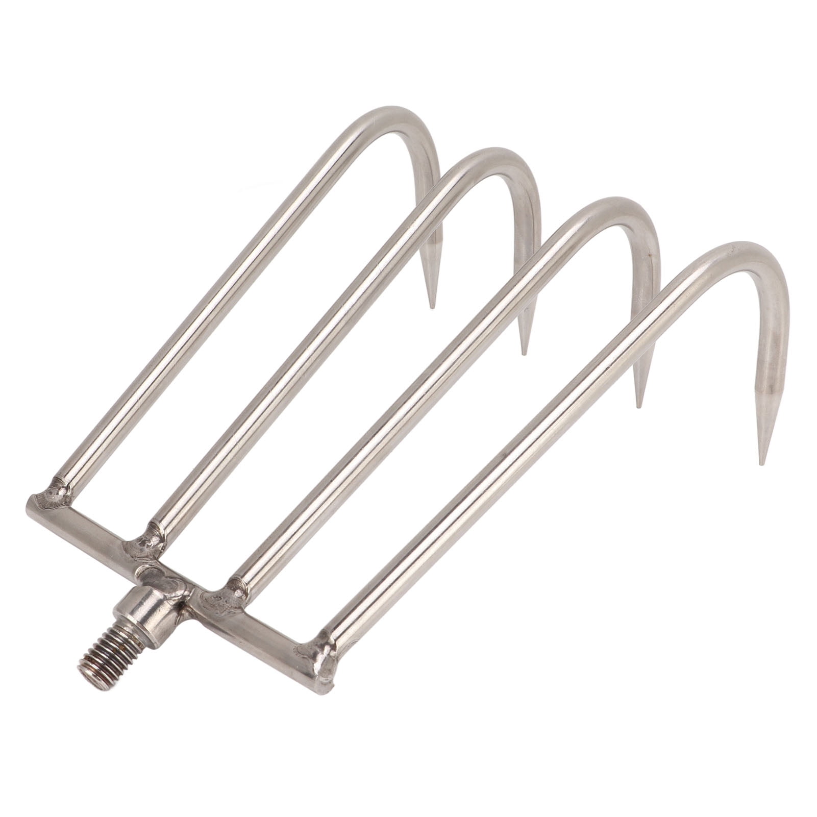 Hand Spring Tooth Rake Heavy Duty 4,Tooth Hand Rake For Pond Lake Removal, 8mm Threaded ...