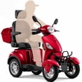 thumbnail image 1 of Heavy Duty 4 Wheel Mobility Scooter for Seniors & Adults,500lbs Capacity,800W Motor,31-Mile Range,Fat Tires,Full LED Lighting & Remote Key(Red), 1 of 13