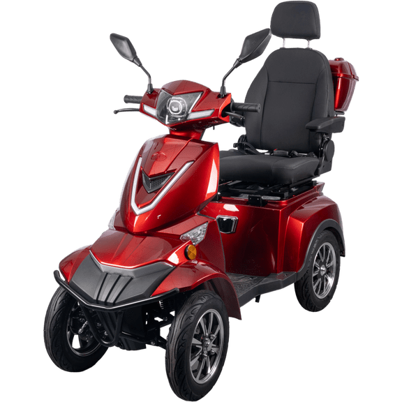 Heavy Duty 4 Wheel Mobility Scooters, Red Color (LTL carry)