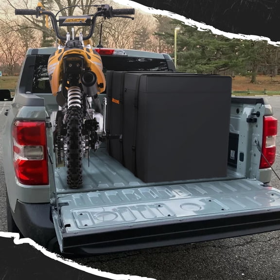 Heavy-Duty 40 Cu Ft Hitch Mount Storage Bag, 70x30x33 Inches Waterproof Vinyl Truck Bed Organizer, Travel Gear Carrier with Straps Lock Carry Pouch, Black