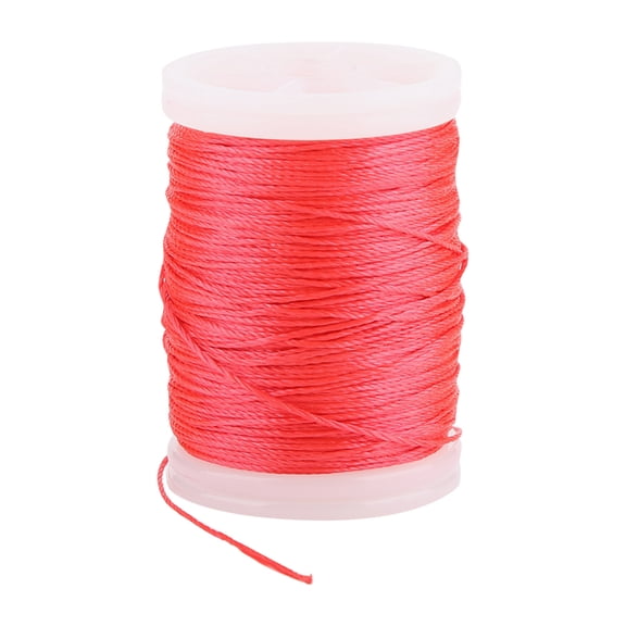 Heavy Duty 400D Nylon Archery Bowstring Serving Thread Soft Twist 34 lbs Break Strength String Serving Protective Cord for Recurve Compound Bow Peep Sites Installation 393.7 ft / 120m Red
