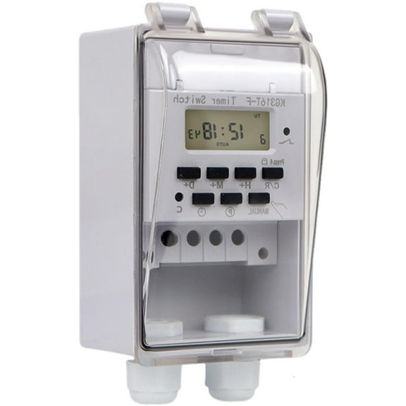 Heavy Duty 40A 110V Digital Timer Component Waterproof Designs Plastic Timer Component