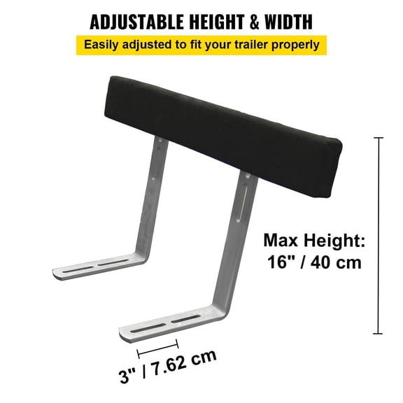 Heavy-Duty 48" Trailer Guide Posts, 2PCS Corrosion-Resistant Boat Guides with Padded Boards - Easy Install for Boat Trailers