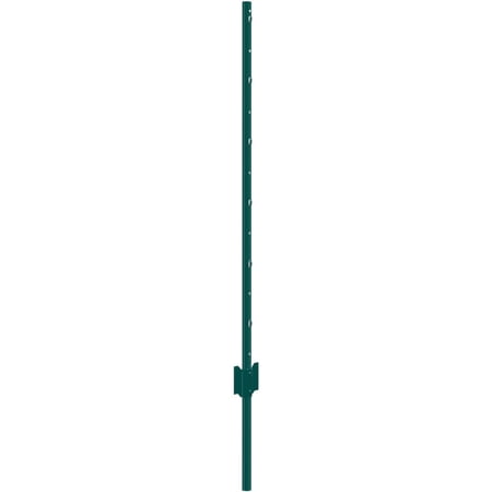 Heavy Duty 4FT Green Metal T-Post Fence Posts - 10 Pack for Farm, Garden, and Pasture