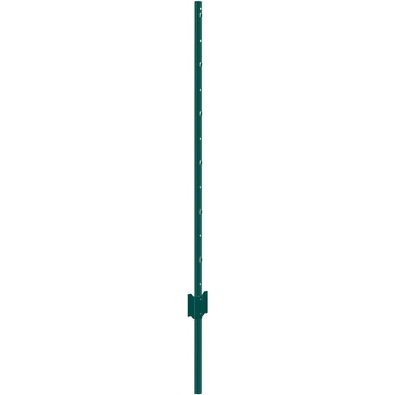 Heavy Duty 4FT Green Metal T-Post Fence Posts - 10 Pack for Farm, Garden, and Pasture