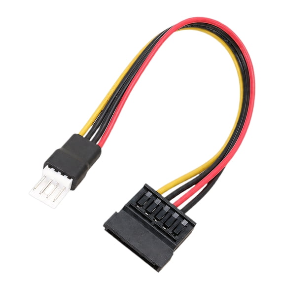 Heavy Duty 4Pin Male To SATAs Power Cable For Server Hard Drive Optimized Current Conduction 20Cm Length