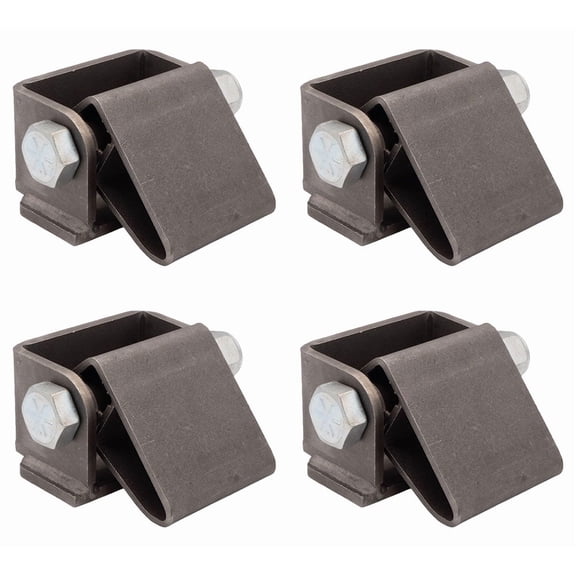 Heavy Duty 5-1/2" x 5-1/2" Greaseable Dump Trailer Hinge Durable Self-Color Steel Weld-On Pivot Hinge for Dump Beds, Truck Gates & Trailers - 4 Pack