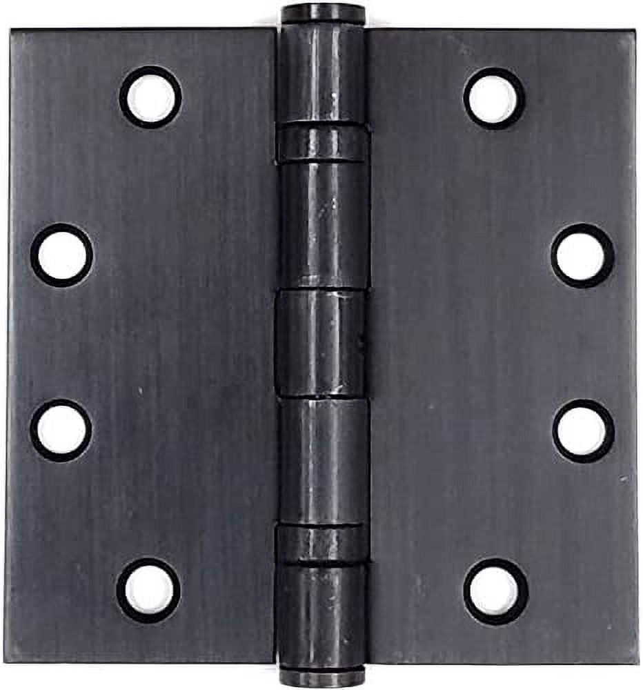 Heavy Duty 5 Inch Square, Oil Rubbed Bronze Door Hinges Bearing, Non