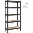 Heavy Duty 5-Tier Adjustable Garage Shelving Unit – Metal Storage Rack ...