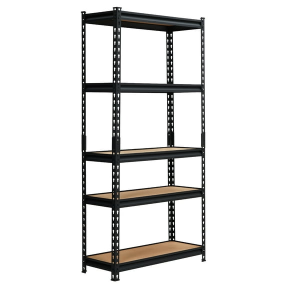 Heavy Duty 5-Tier Garage Shelving Unit – Adjustable Metal Storage Rack – 2000 lbs Capacity – Industrial Organizer for Garage, Kitchen, Pantry, Warehouse – 30"W x 12"D x 60"H